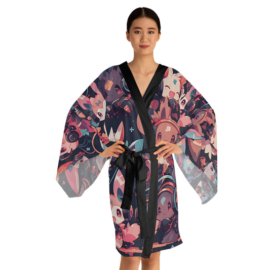 Little Kitsune Long Sleeve Kimono