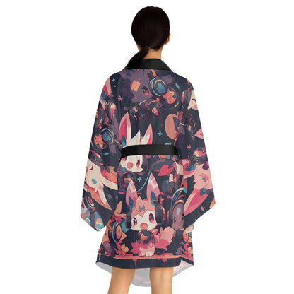 Little Kitsune Long Sleeve Kimono