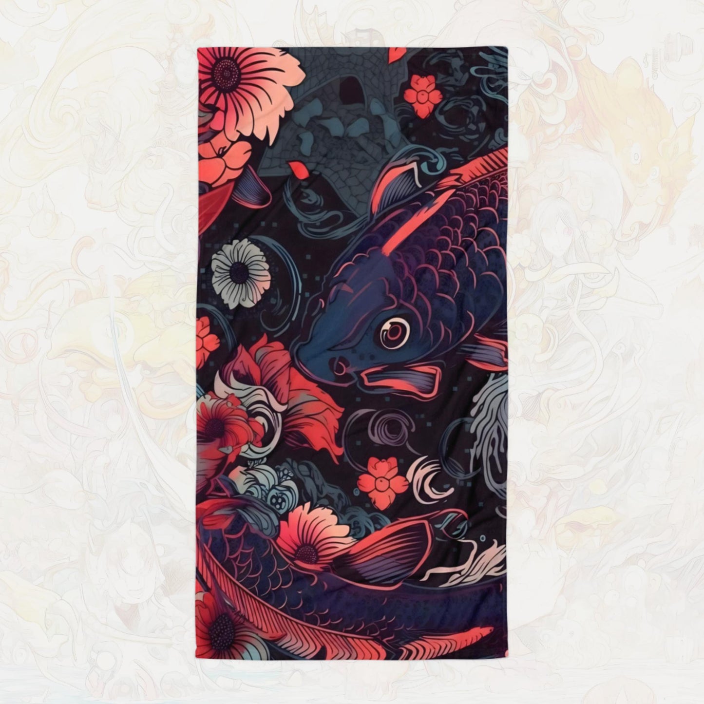 Koi Pond Towel