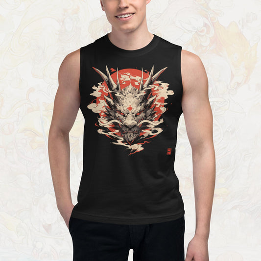 Ryū no tsuyosa Unisex Muscle Shirt