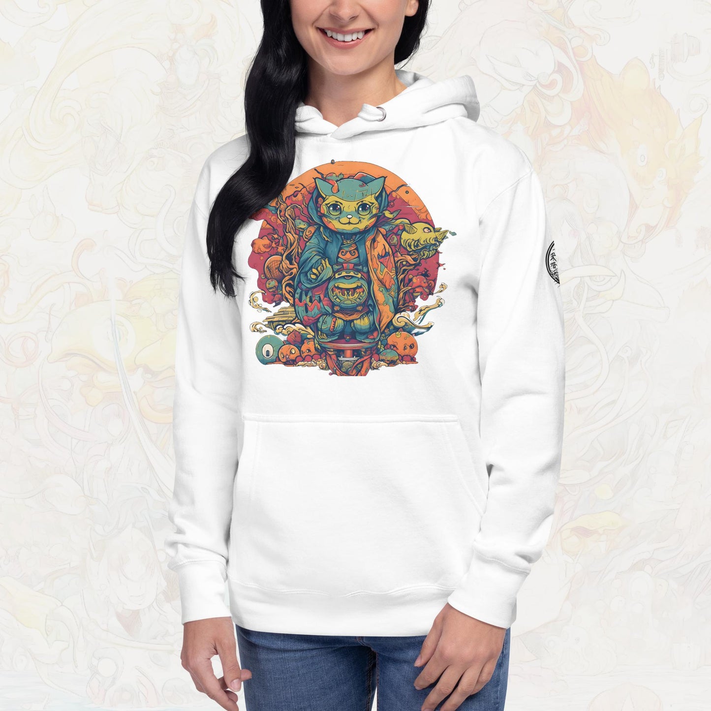 Maneki-Neko Unisex Hoodie